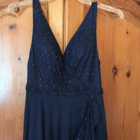 Mac Duggal Rhinestone Chiffon Gown, Dress - Picture 12 of 14